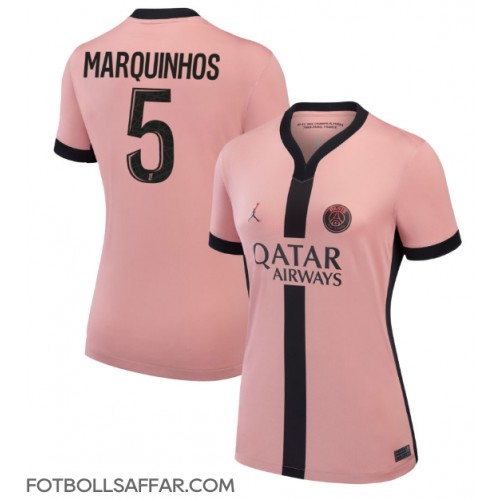 Paris Saint-Germain Marquinhos #5 Tredjeställ Dam 2024-25 Kortärmad